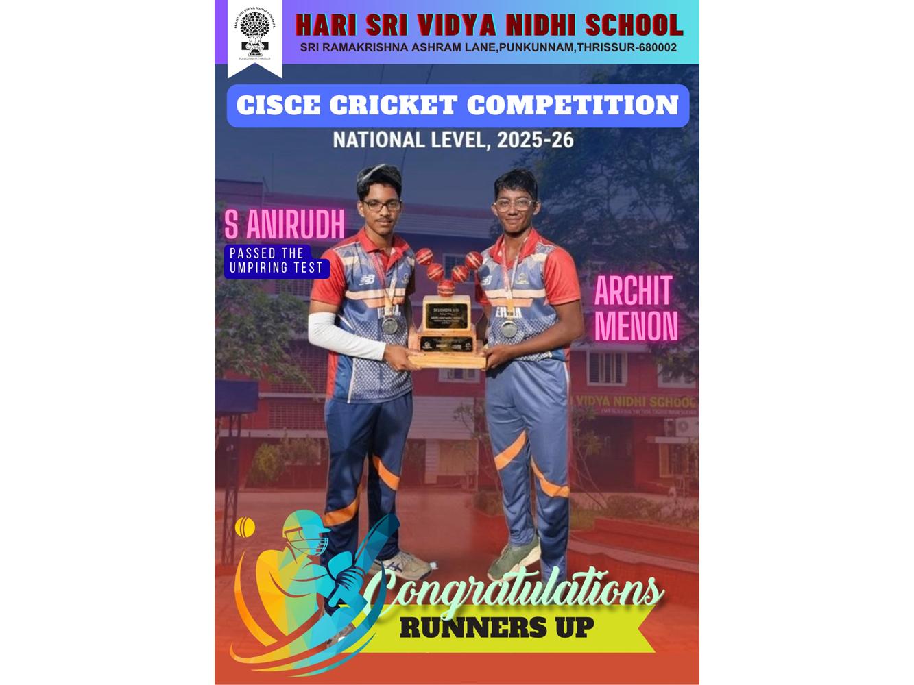 National Level Cricket Competition